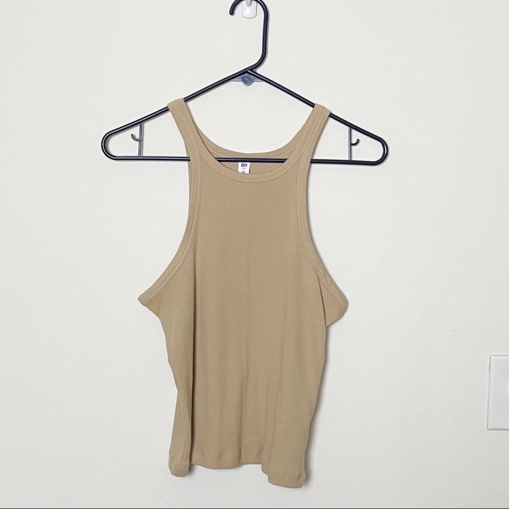 BP. Tan Ribbed Tank Top